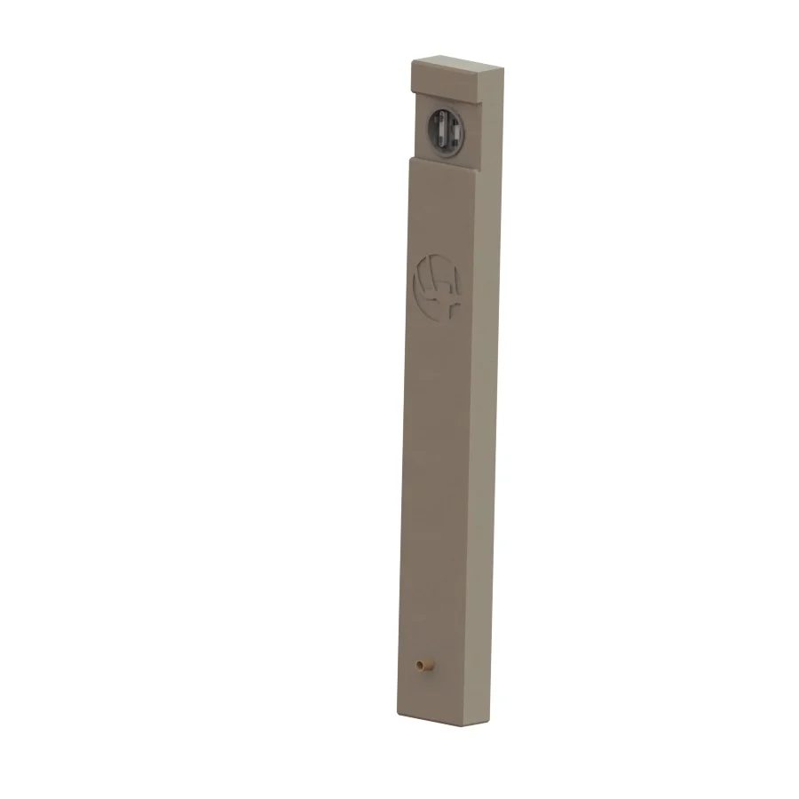 Murete BT-04 Sencillo — acometida subterránea · con cable de tierra