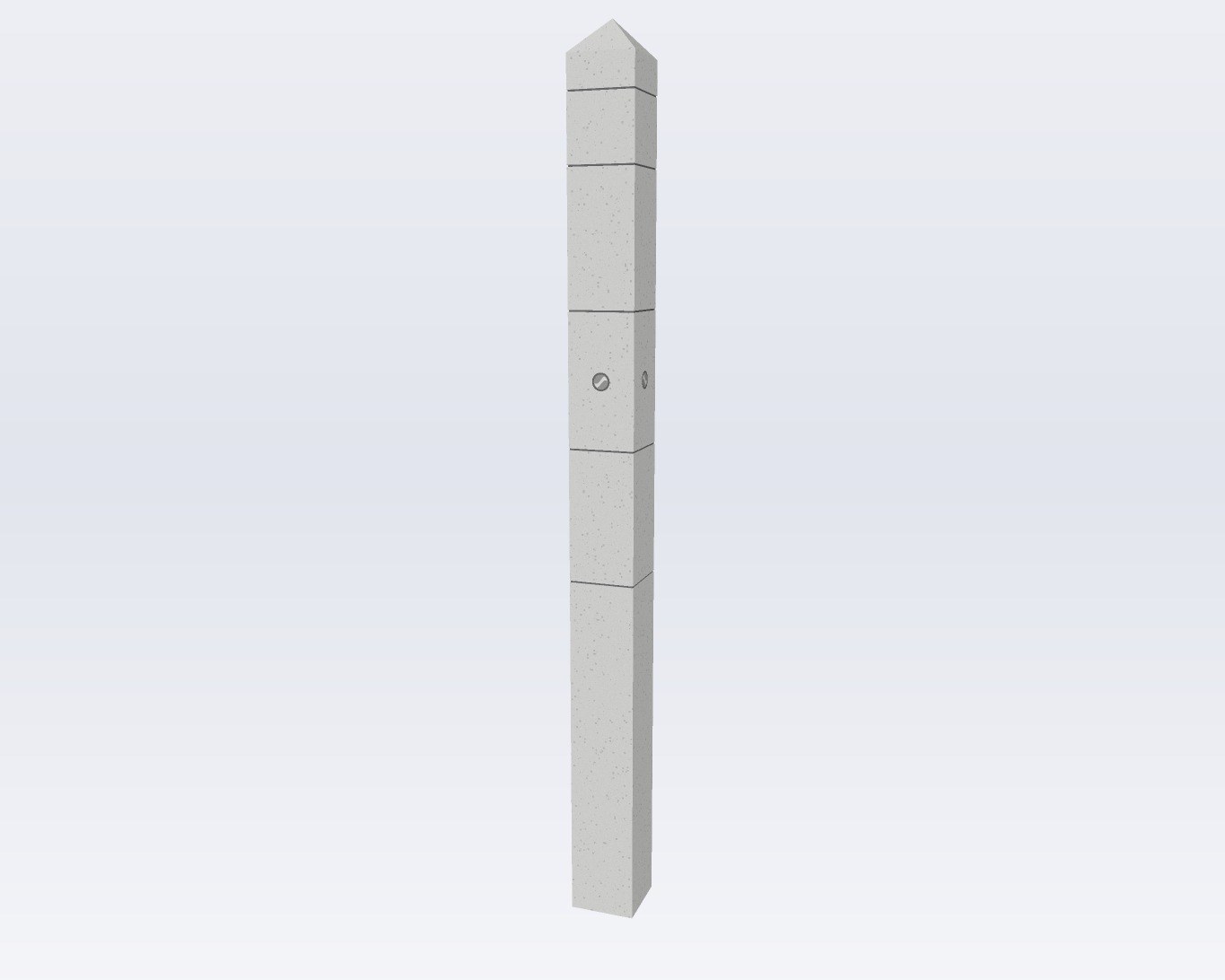 Poste para cerca 15×15 cm × 2.00 m — concreto hidráulico